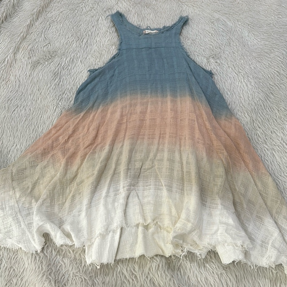 Altard state boho distressed sheath dress size small